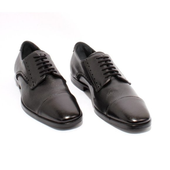 Italian Cesare Paciotti 57200 Black Calfskin Leather Classic Dress Shoes main image 7